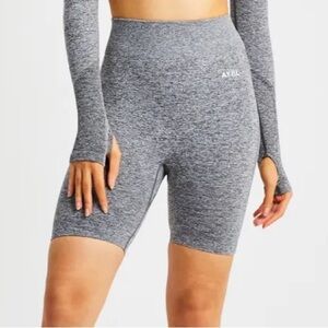 NWT AYBL Motion Seamless Cycling Shorts - Grey Marl